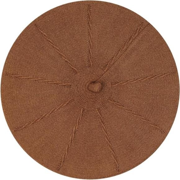 Gllutt Cashmere Beret Hat French Style Stretchy Knitting Solid Color Both Side‎ - Picture 2 of 8